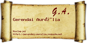 Gerendai Aurélia névjegykártya